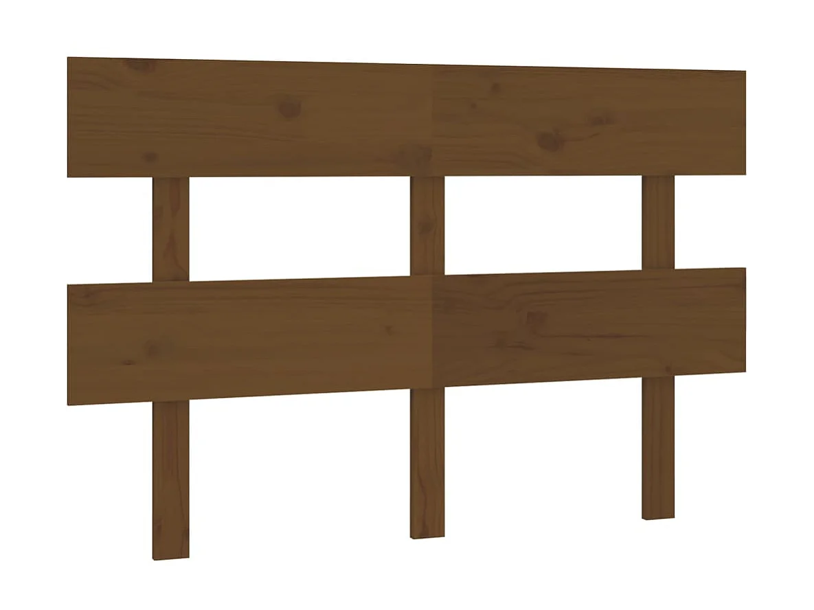 Kopfteil in Honigbraun, 138 x 3 x 81 cm, massives Kiefernholz