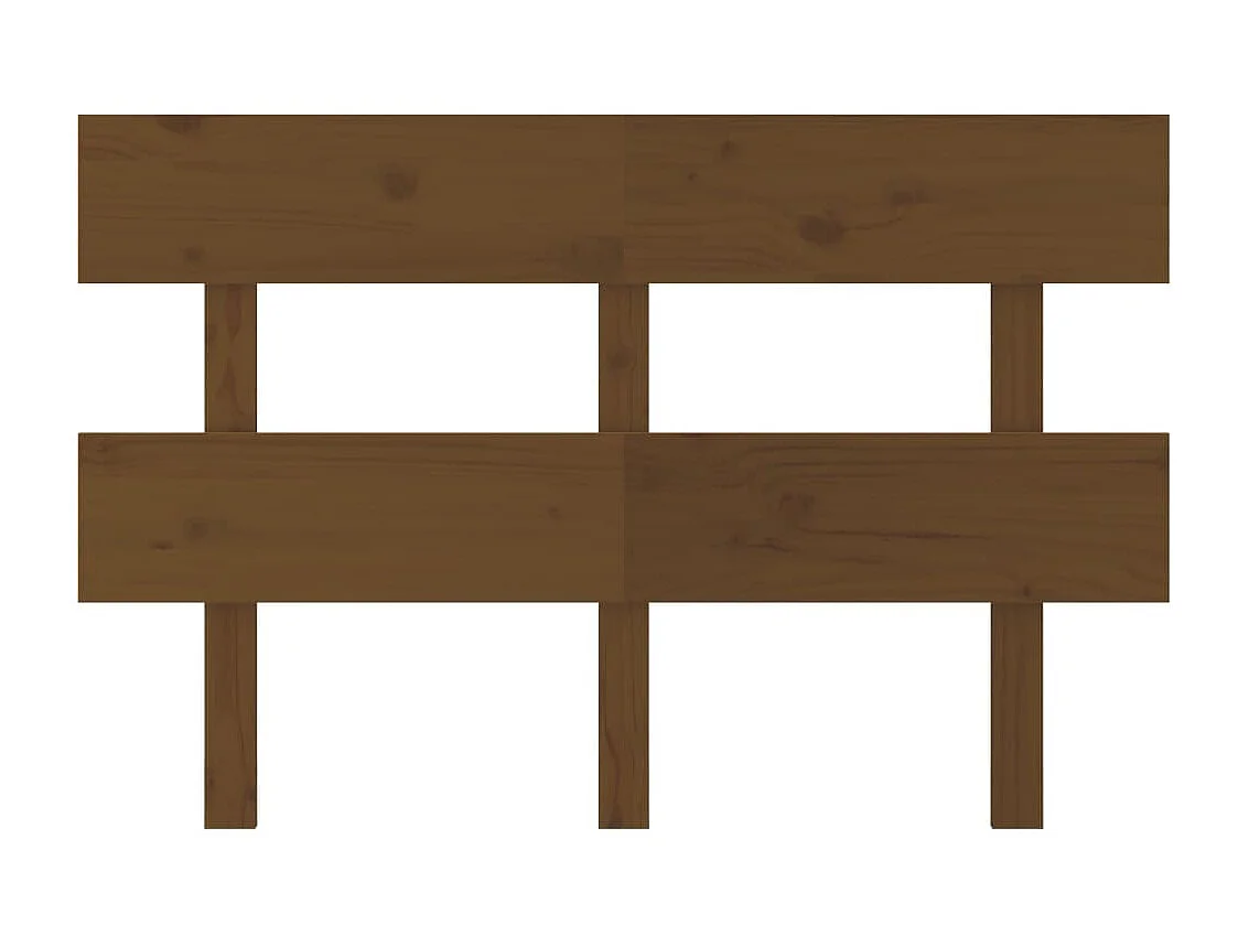 Kopfteil in Honigbraun, 138 x 3 x 81 cm, massives Kiefernholz