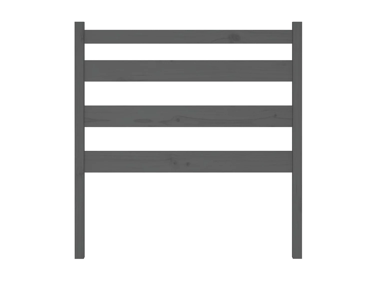 Tête de lit Gris 96x4x100 cm Bois massif de pin