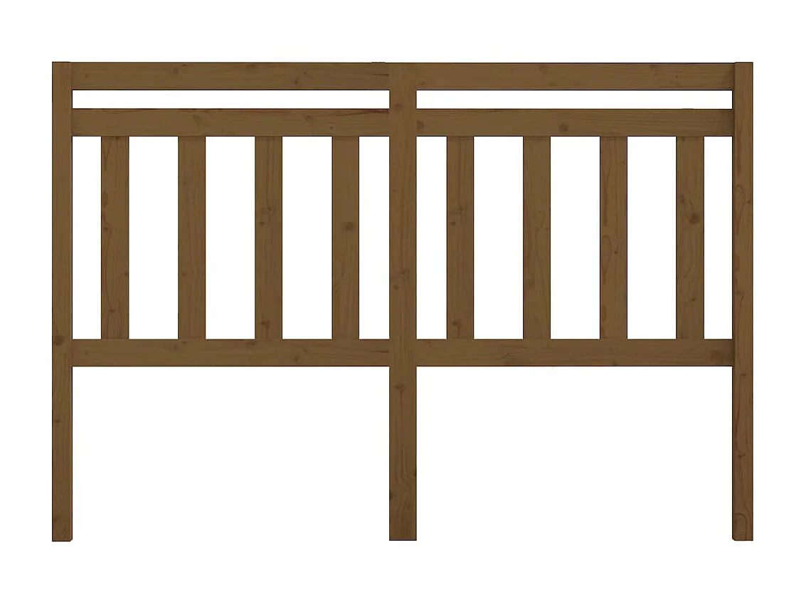 Tête de lit Marron miel 146x4x100 cm Bois massif de pin