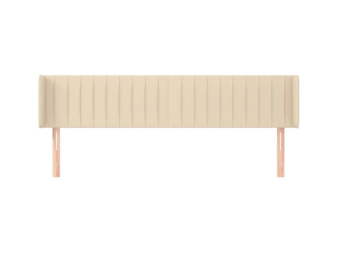 Kopfteil mit Ohren Creme 183x16x78/88 cm Stoff