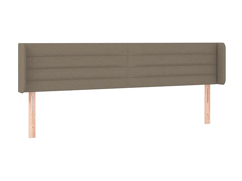 Tête de lit avec oreilles Taupe 183x16x78/88 cm Tissu