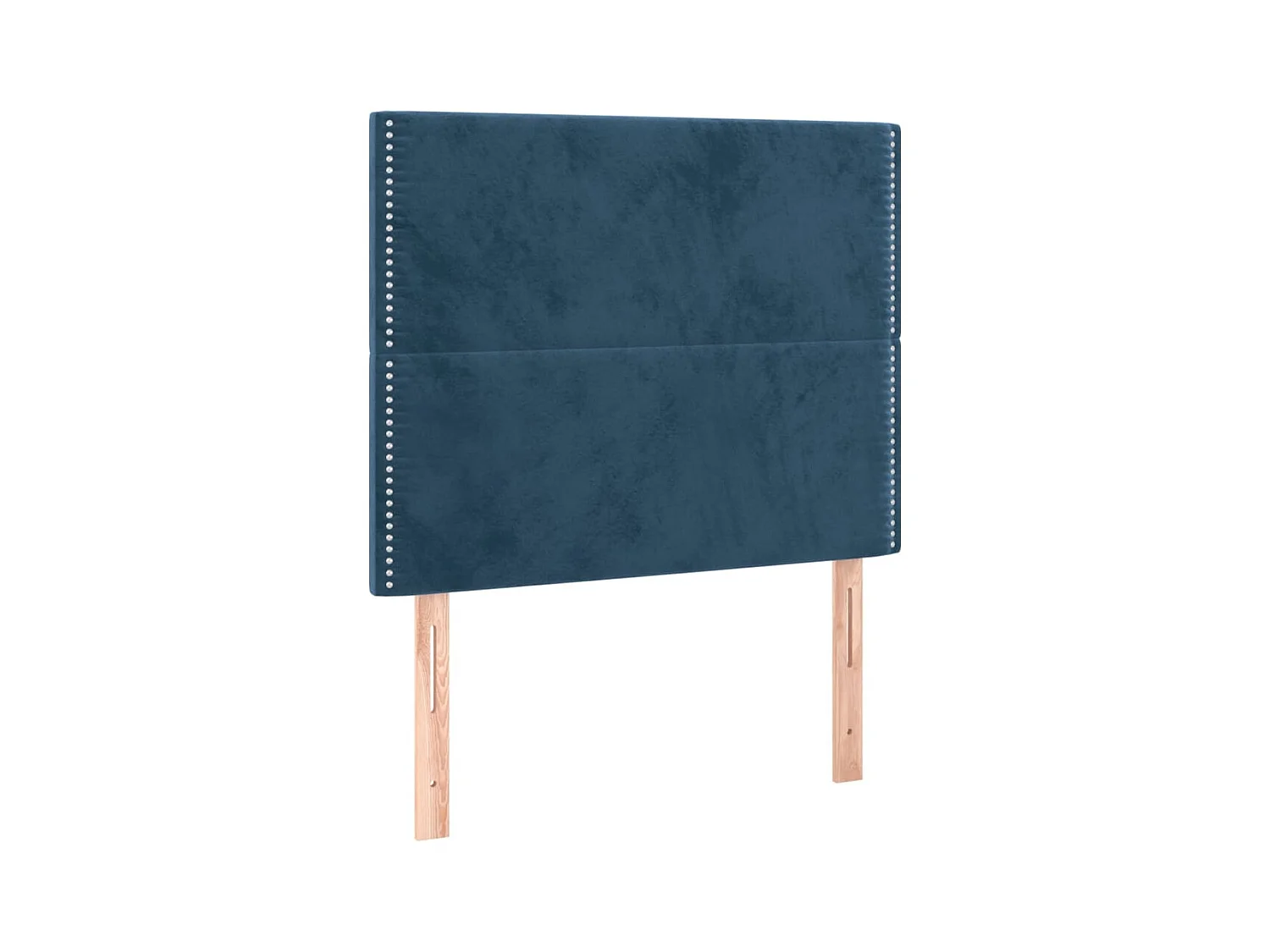Têtes de lit 2 pcs Bleu foncé 90x5x78/88 cm Velours