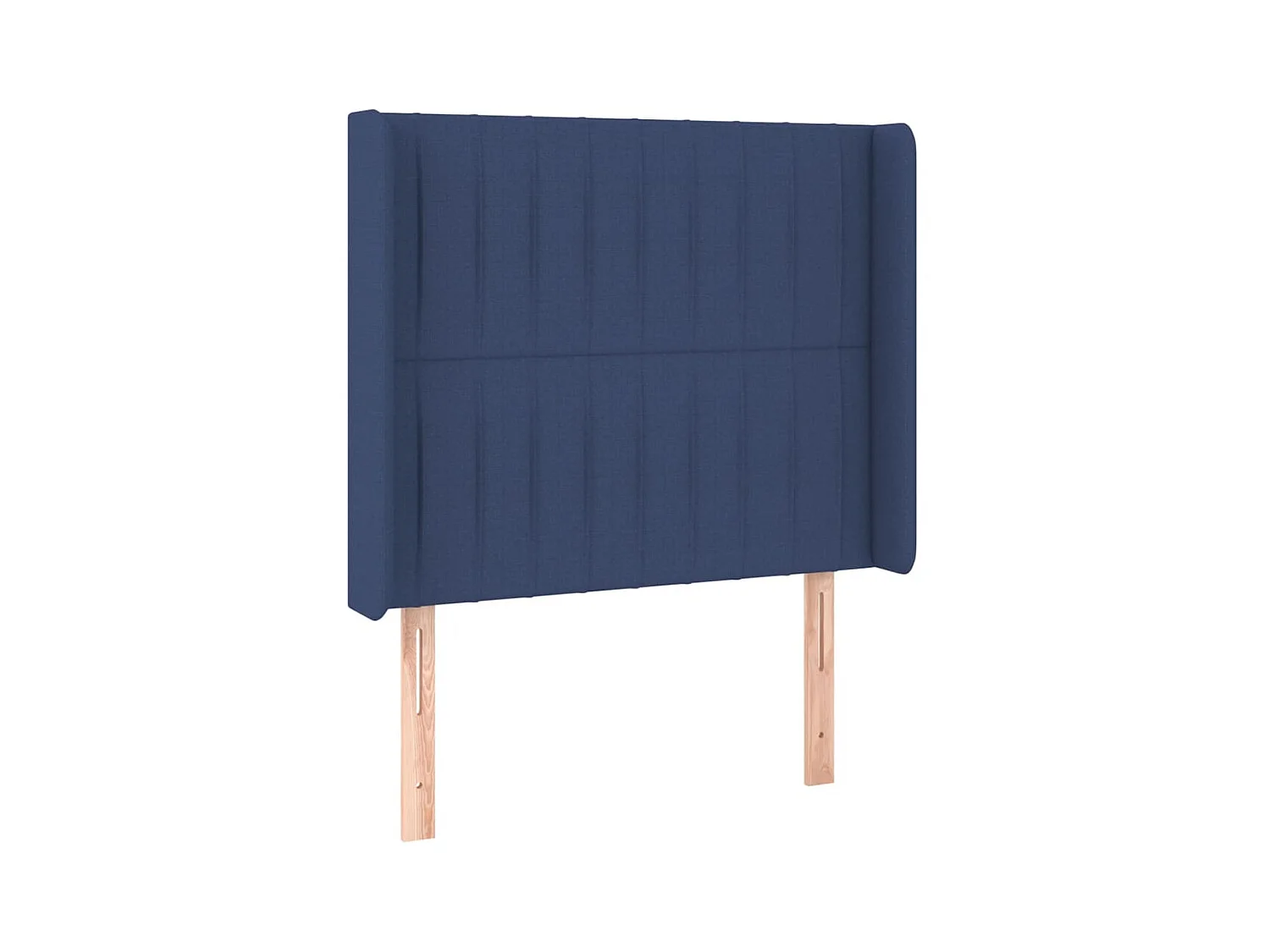 Tête de lit avec oreilles Bleu 83x16x118/128 cm Tissu