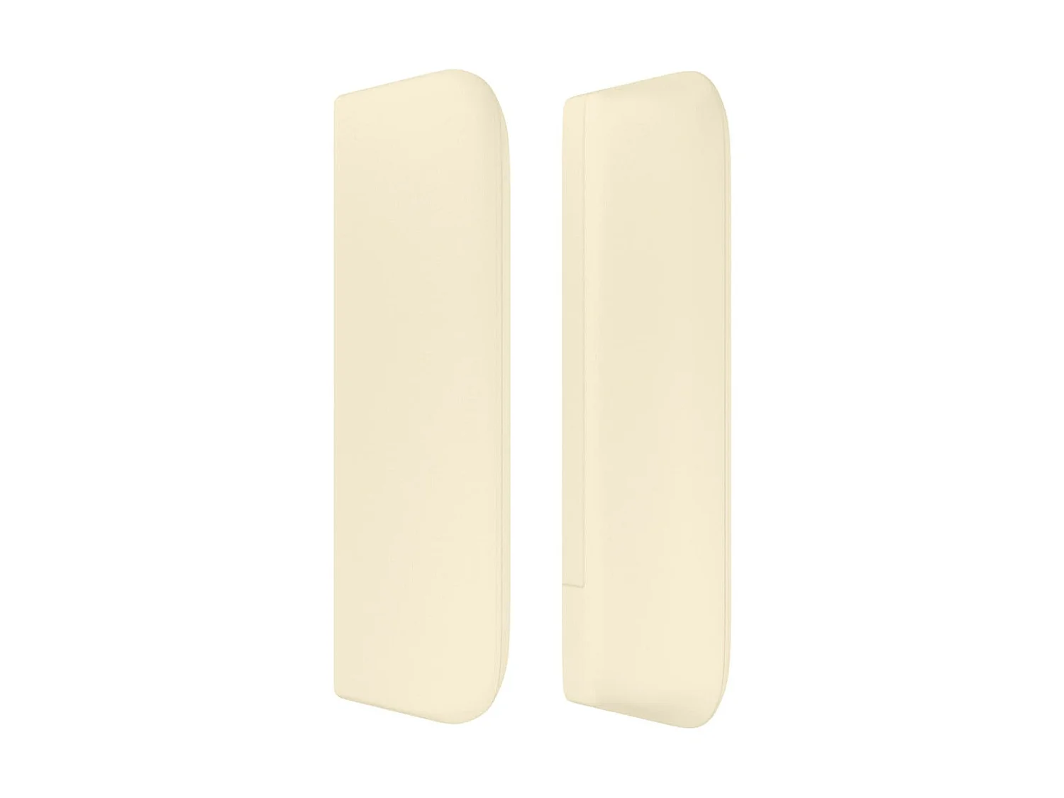 Kopfteil mit Ohren Creme 103x16x78/88 cm Kunstleder