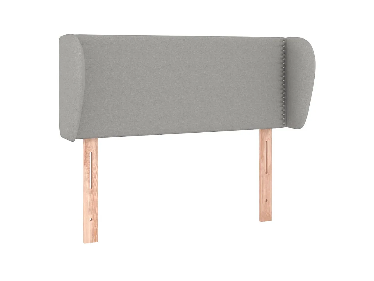 Tête de lit avec oreilles Gris clair 83x23x78/88 cm Tissu