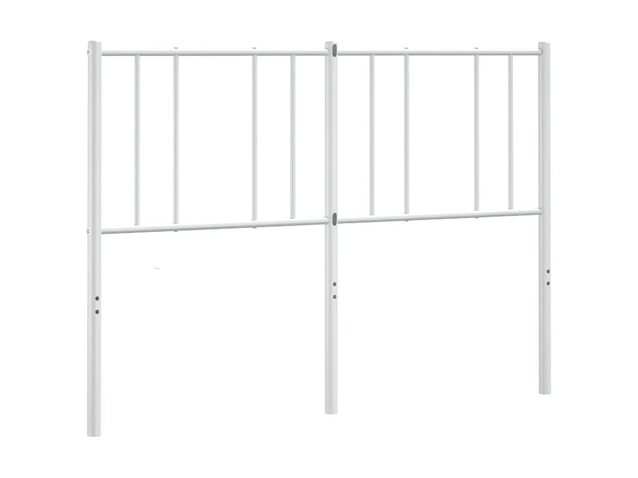 Tête de lit métal blanc 135 cm