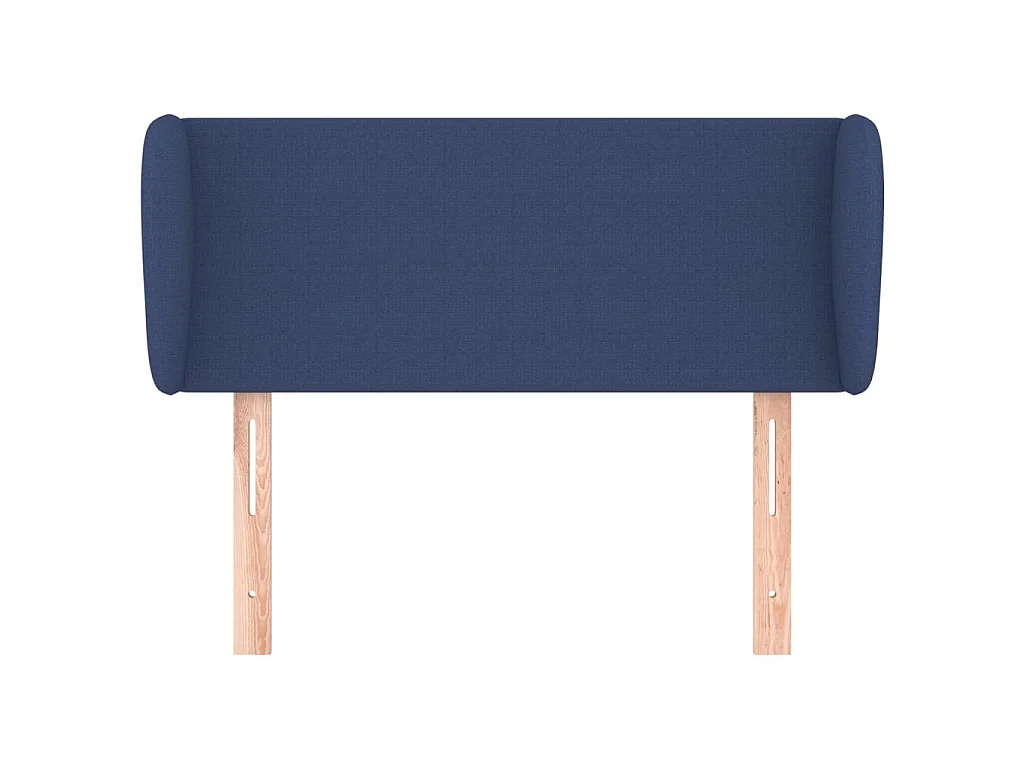Tête de lit avec oreilles Bleu 83x23x78/88 cm Tissu