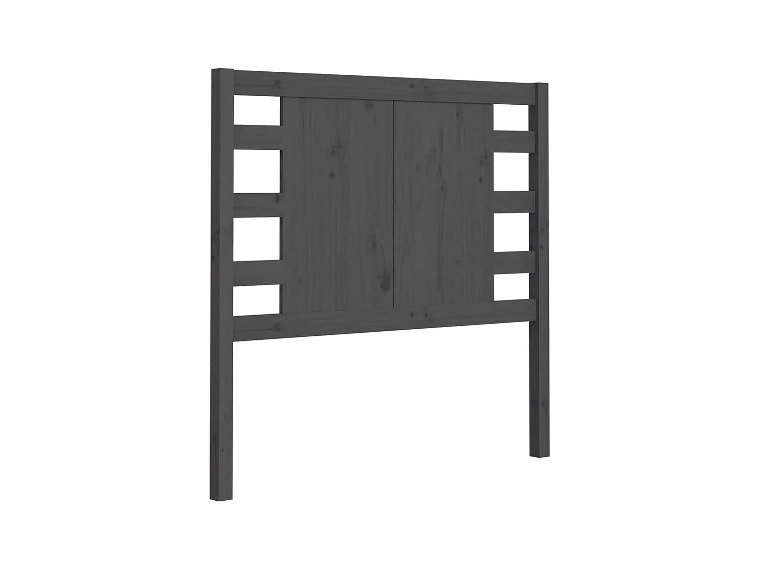 Tête de lit Gris 81x4x100 cm Bois massif de pin