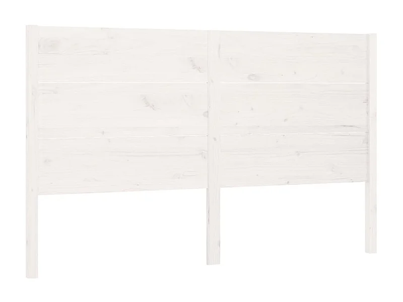 Cabecero Blanco 206x4x100 cm Madera maciza de pino