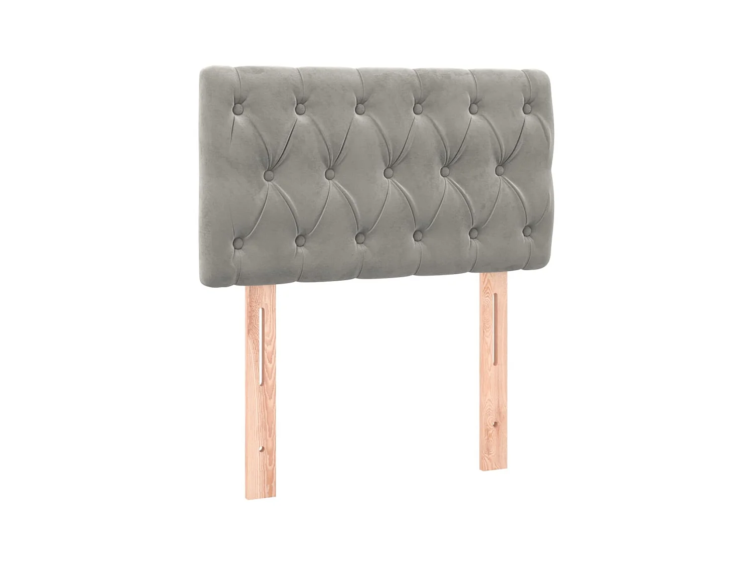 Tête de lit Gris clair 80x7x78/88 cm Velours
