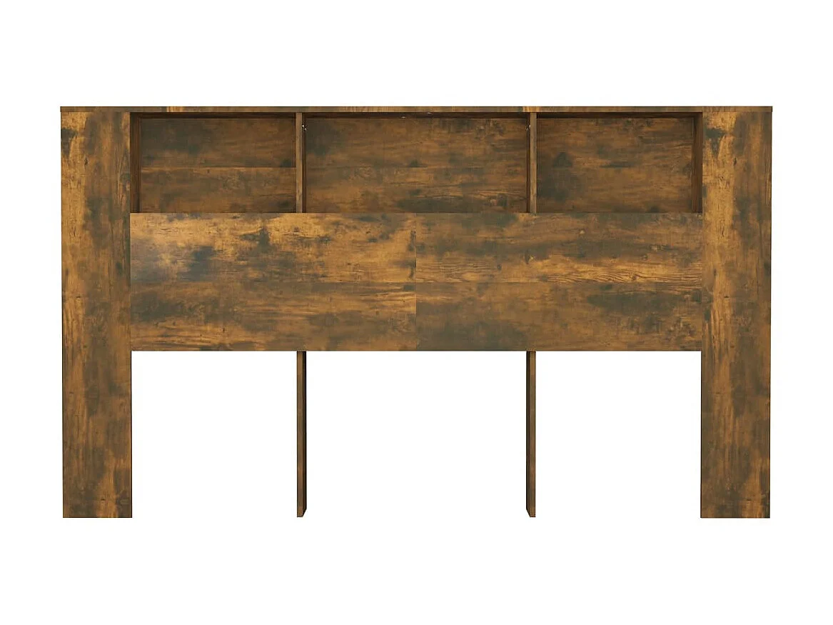 Mobile testiera Rovere affumicato 180x18,5x104,5 cm