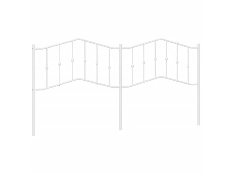 Testiera in metallo bianco 200 cm