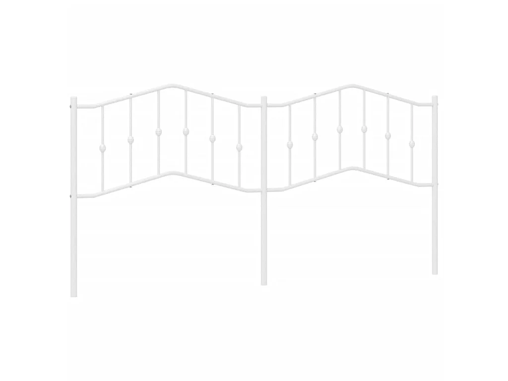 Testiera in metallo bianco 200 cm