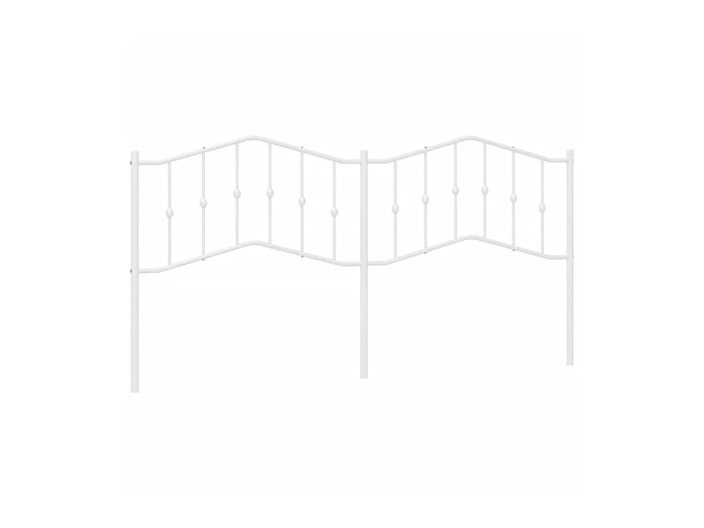 Tête de lit métal blanc 200 cm