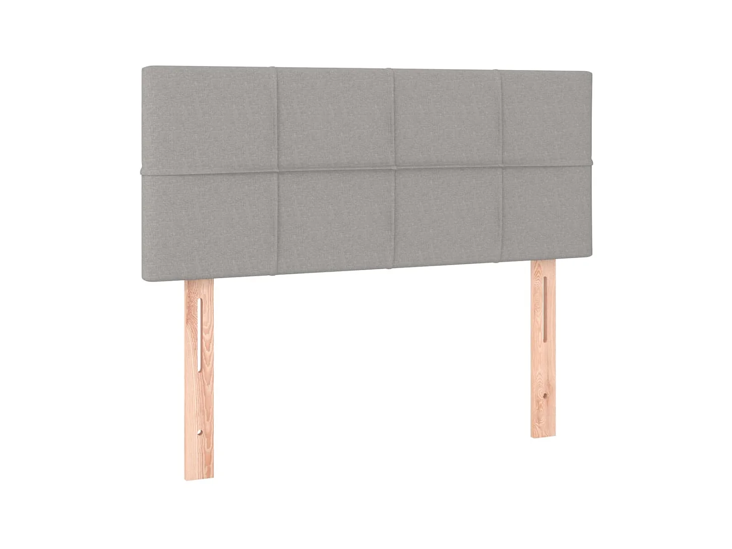 Tête de lit Gris clair 100x5x78/88 cm Tissu