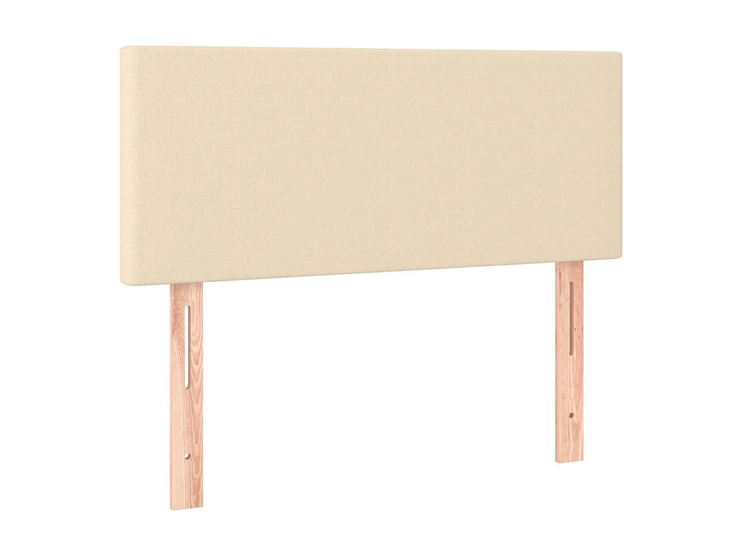 Cabeceira Creme 100x5x78/88 cm Tecido Creme