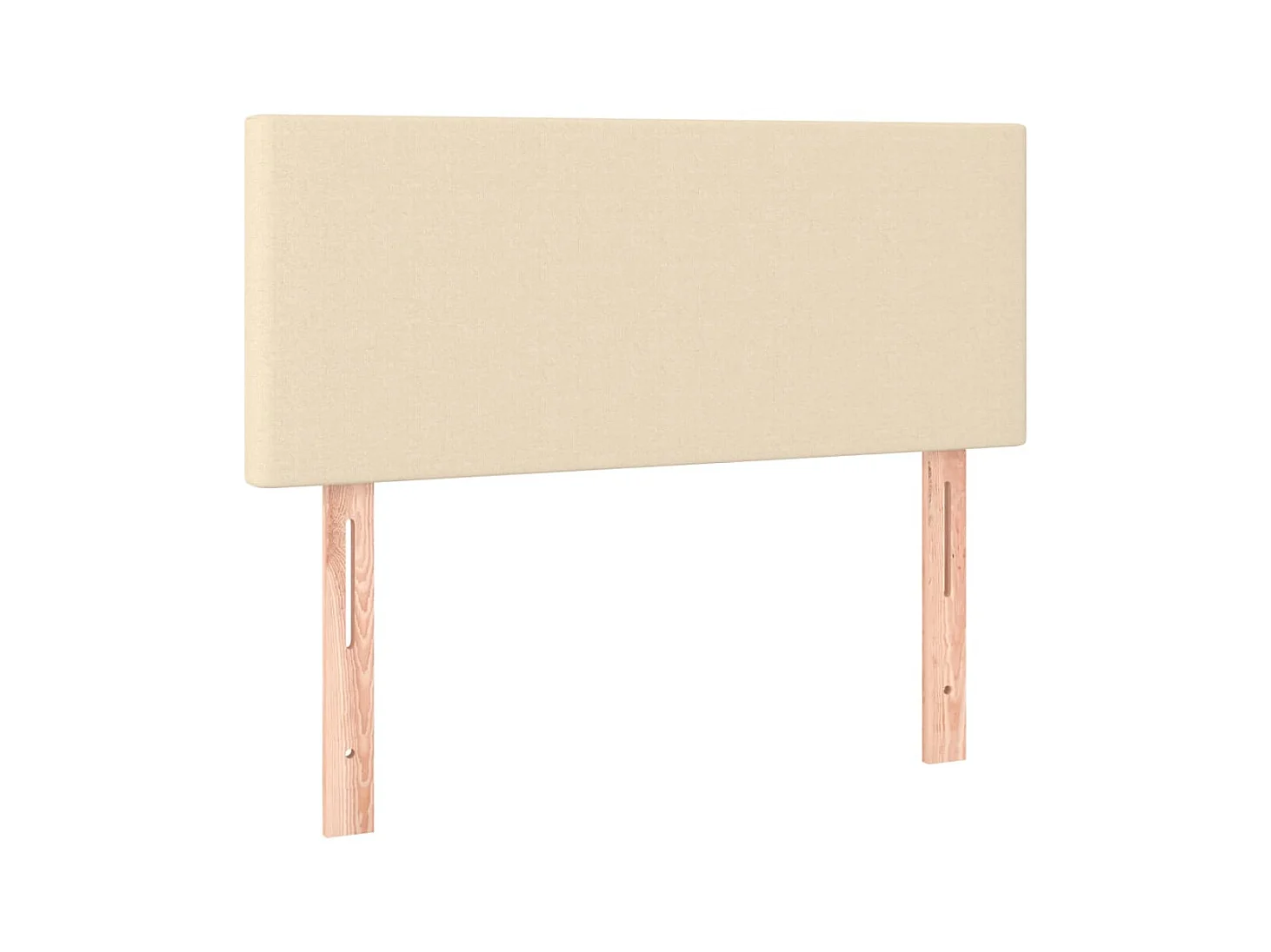 Tête de lit Crème 100x5x78/88 cm Tissu