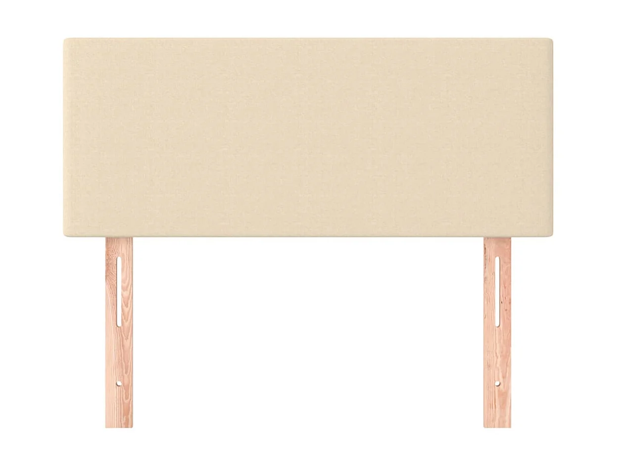 Tête de lit Crème 100x5x78/88 cm Tissu