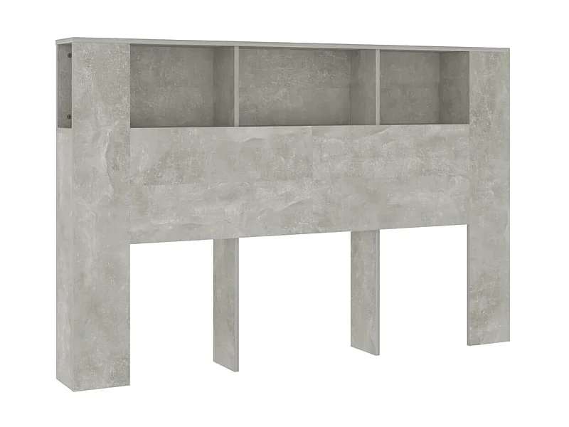 Mobile testiera Grigio cemento 160x18,5x104,5 cm