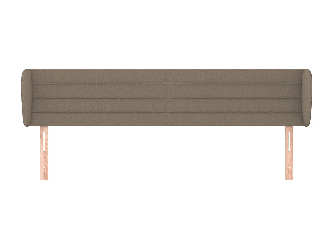 Tête de lit avec oreilles Taupe 183x23x78/88 cm Tissu