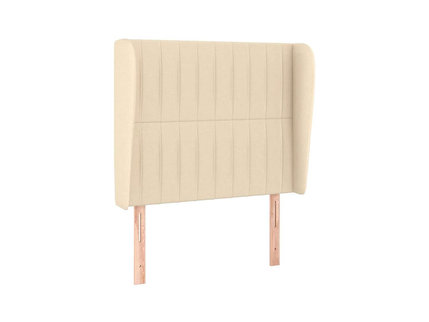 Tête de lit avec oreilles Crème 83x23x118/128 cm Tissu