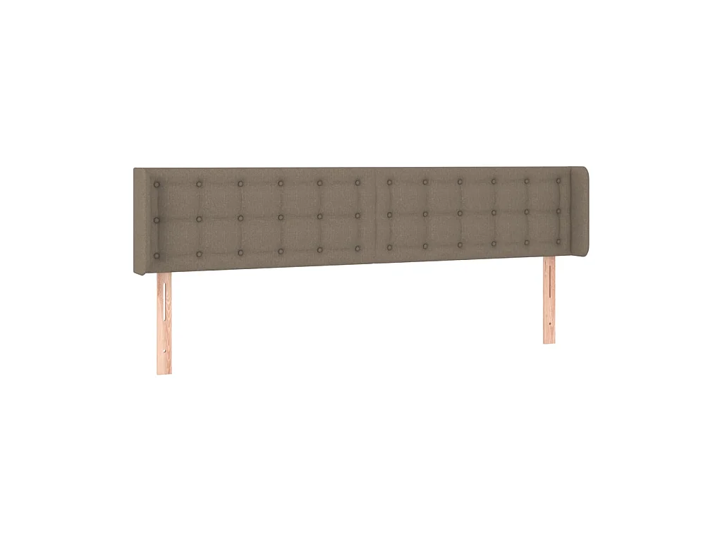 Tête de lit avec oreilles Taupe 163x16x78/88 cm Tissu