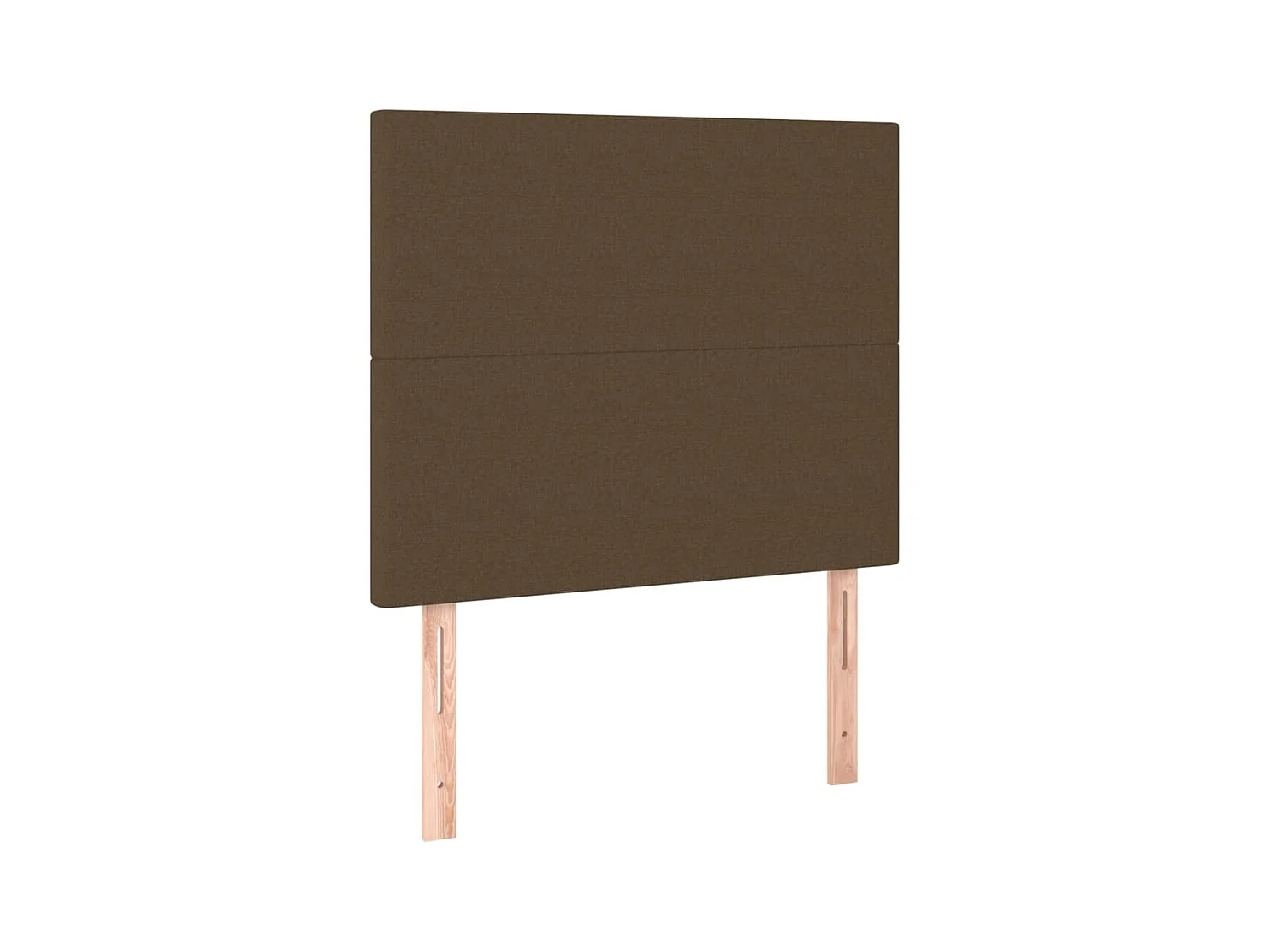 Testiere Letto 2 pz Tessuto Marrone Scuro 100x5x78/88 cm