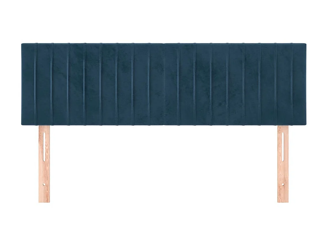 Testiere 2 pz Blu scuro 72x5x78/88 cm Velluto