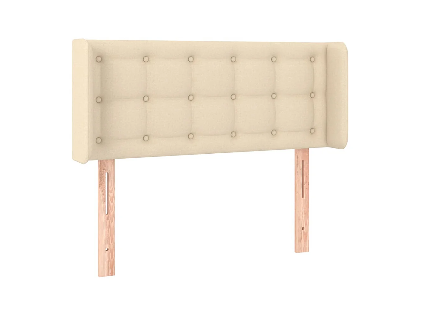 Tête de lit avec oreilles Crème 83x16x78/88 cm Tissu