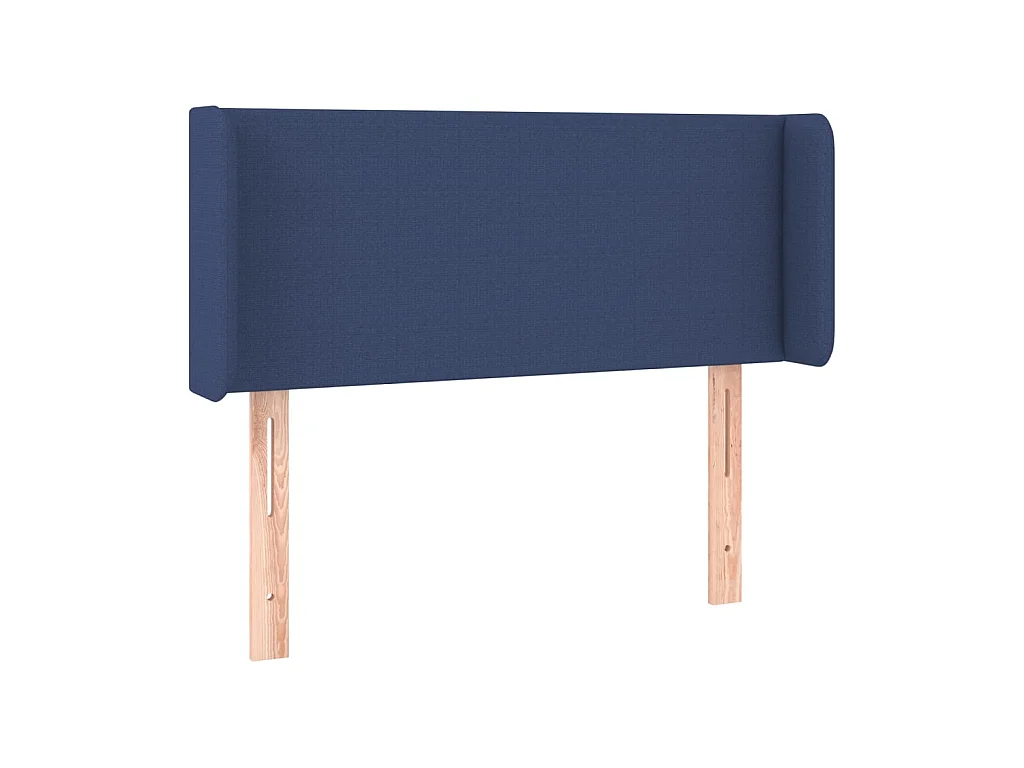 Tête de lit avec oreilles Bleu 93x16x78/88 cm Tissu