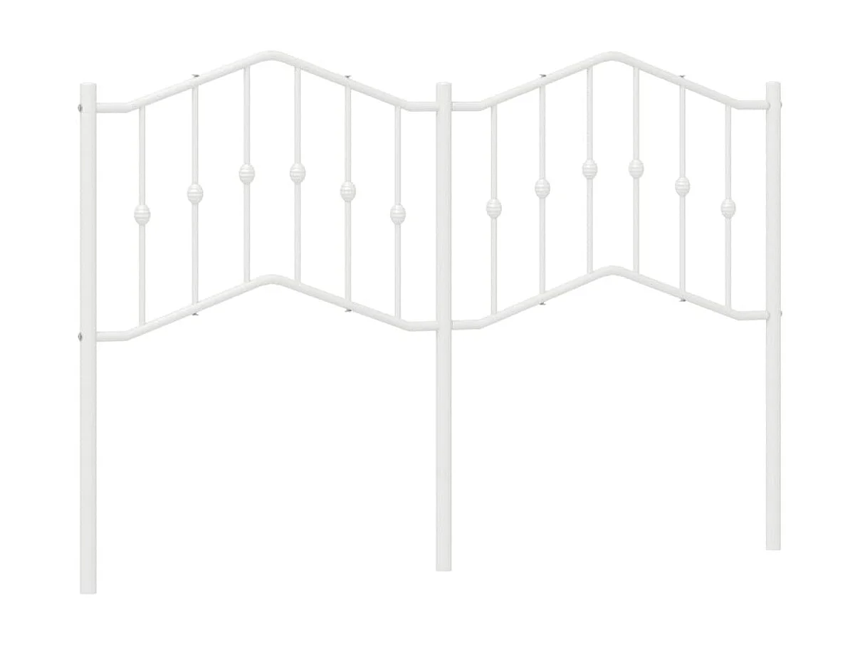 Cabecero de metal blanco 135 cm