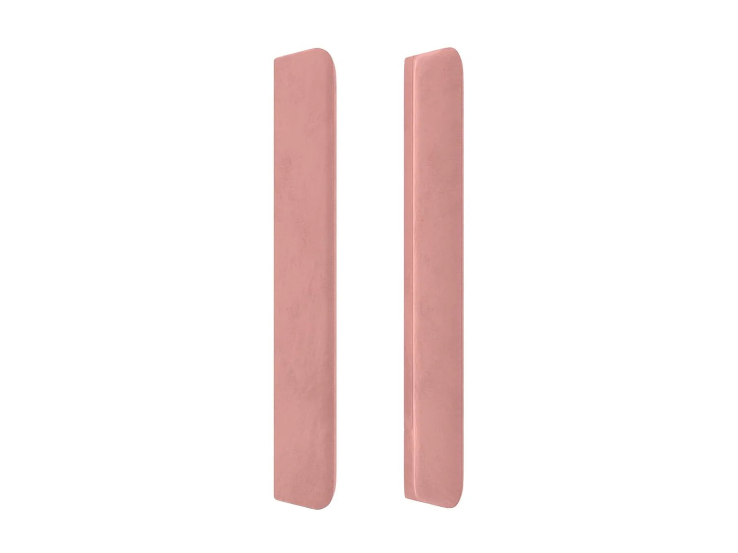 Tête de lit avec oreilles Rose 93x16x118/128 cm Velours