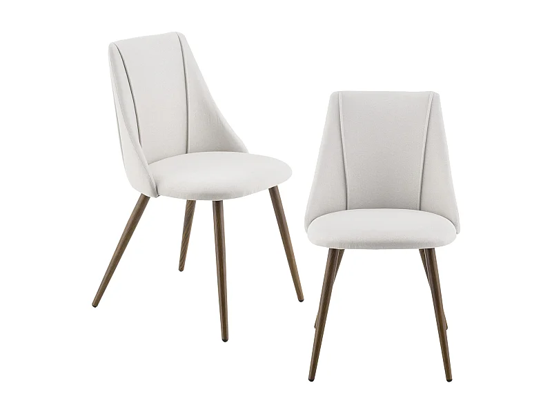 Lot de 2 Chaises de Salle à Manger Danzig 83 x 50 x 53 cm Beige [en.casa]