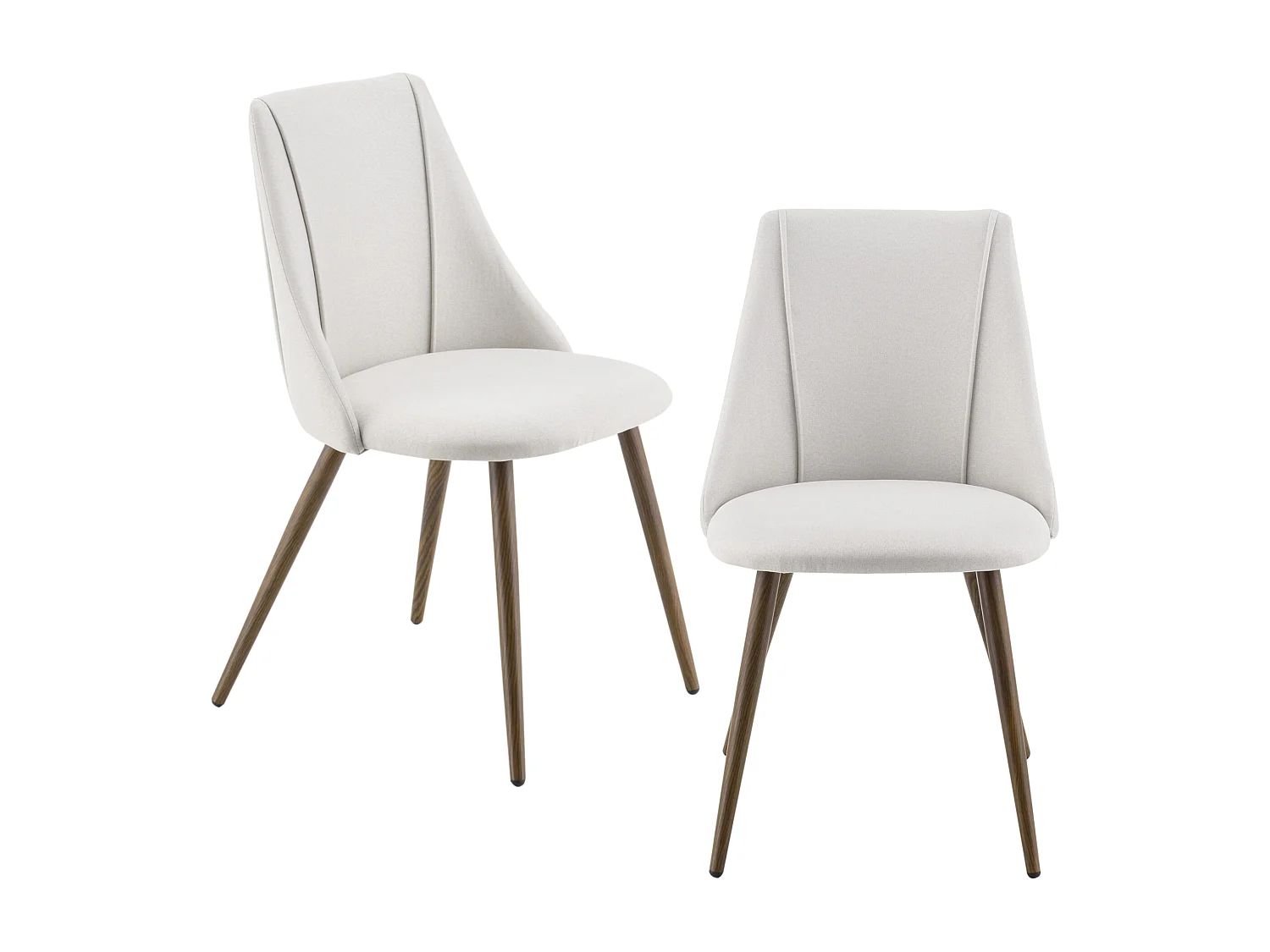 Lot de 2 Chaises de Salle à Manger Danzig 83 x 50 x 53 cm Beige [en.casa]