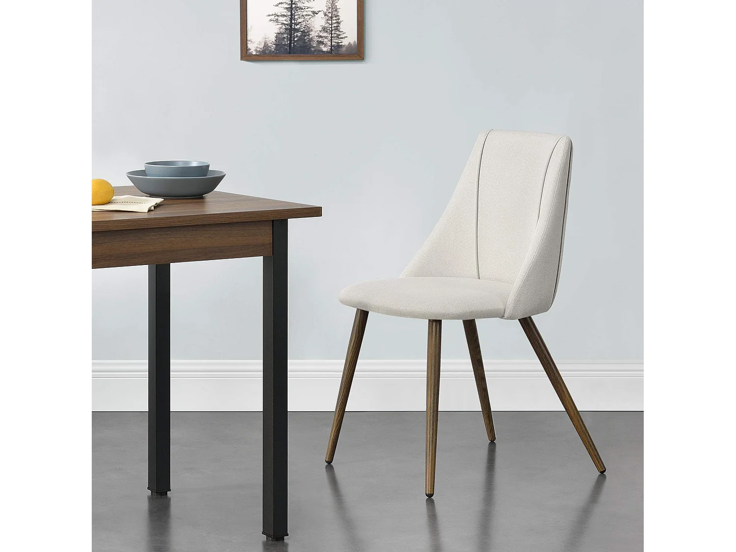 Lot de 2 Chaises de Salle à Manger Danzig 83 x 50 x 53 cm Beige [en.casa]