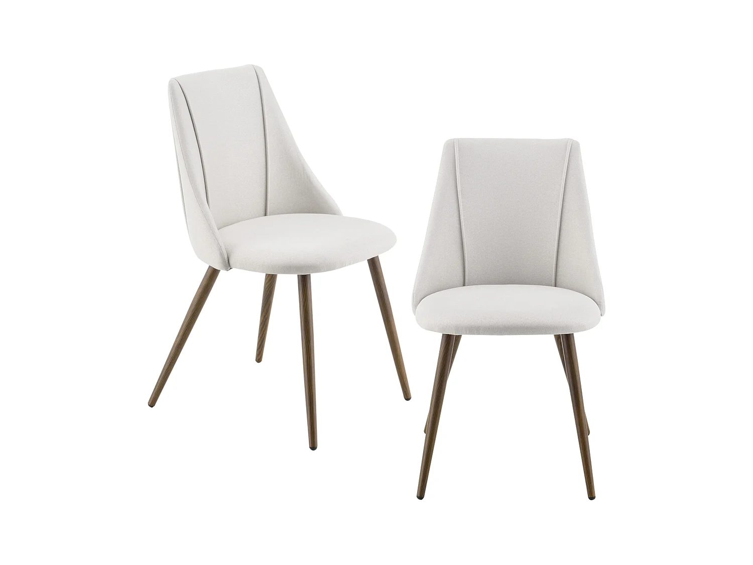Lot de 2 Chaises de Salle à Manger Danzig 83 x 50 x 53 cm Beige [en.casa]