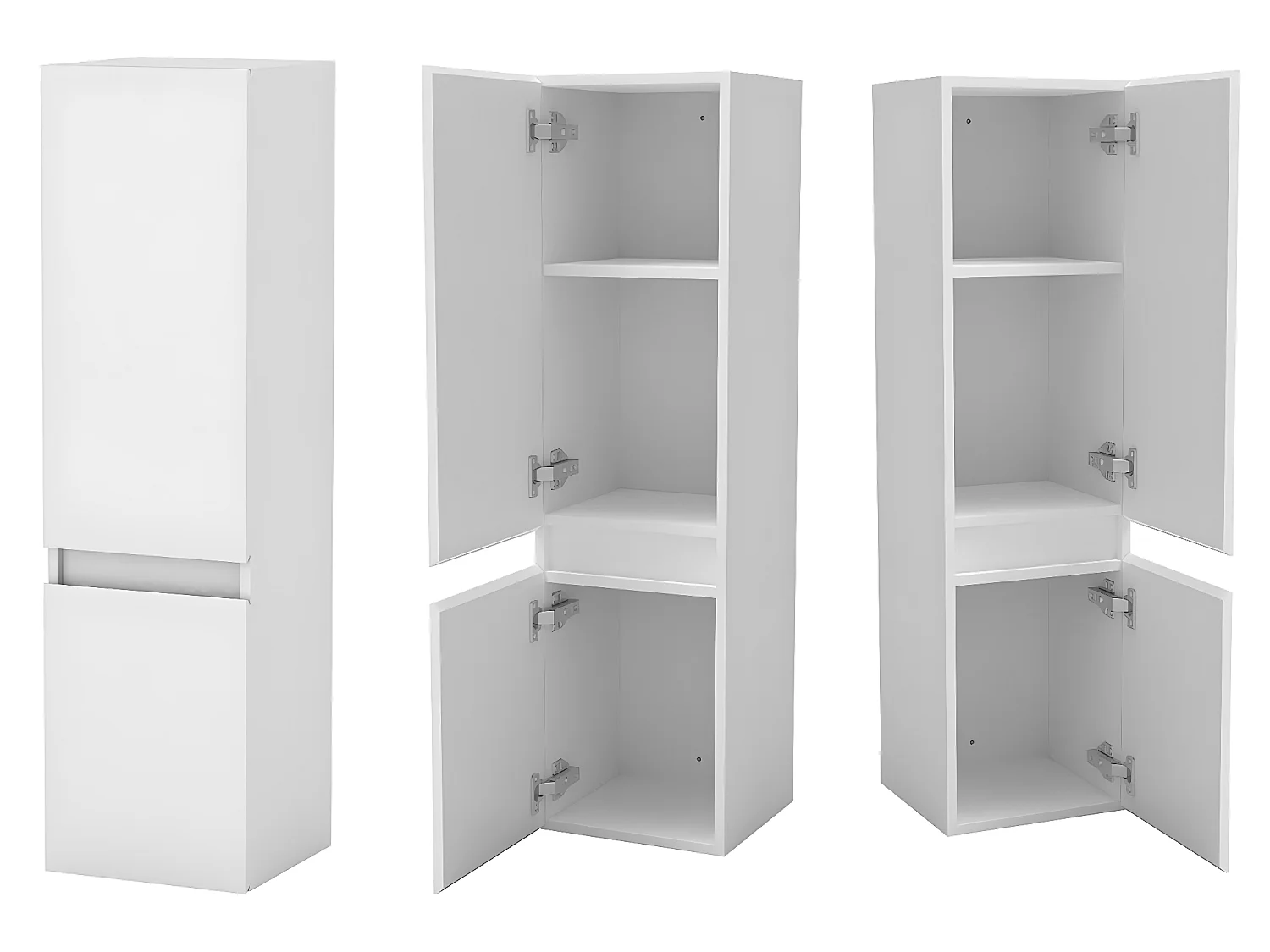 Meuble salle de bain blanc meuble colonne salle de bain à suspendre 30x30x110(L*W*H)cm