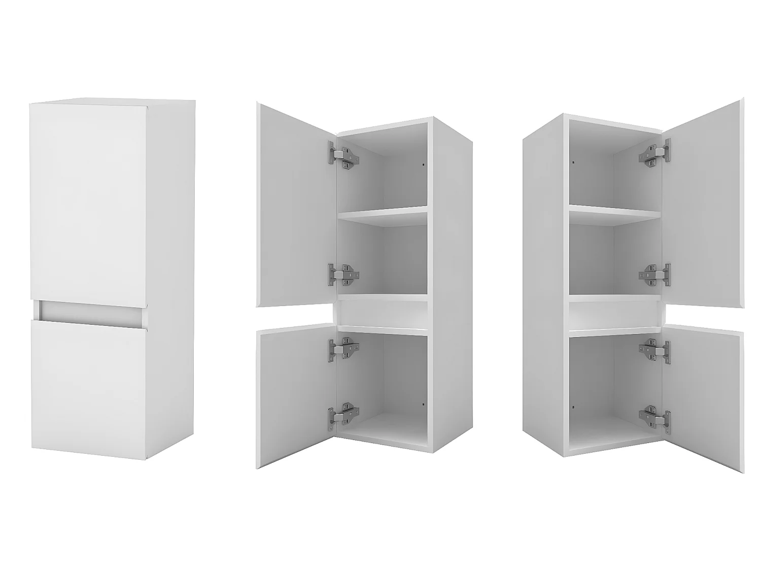 Meuble salle de bain blanc meuble colonne salle de bain à suspendre 30x30x83(L*W*H)cm