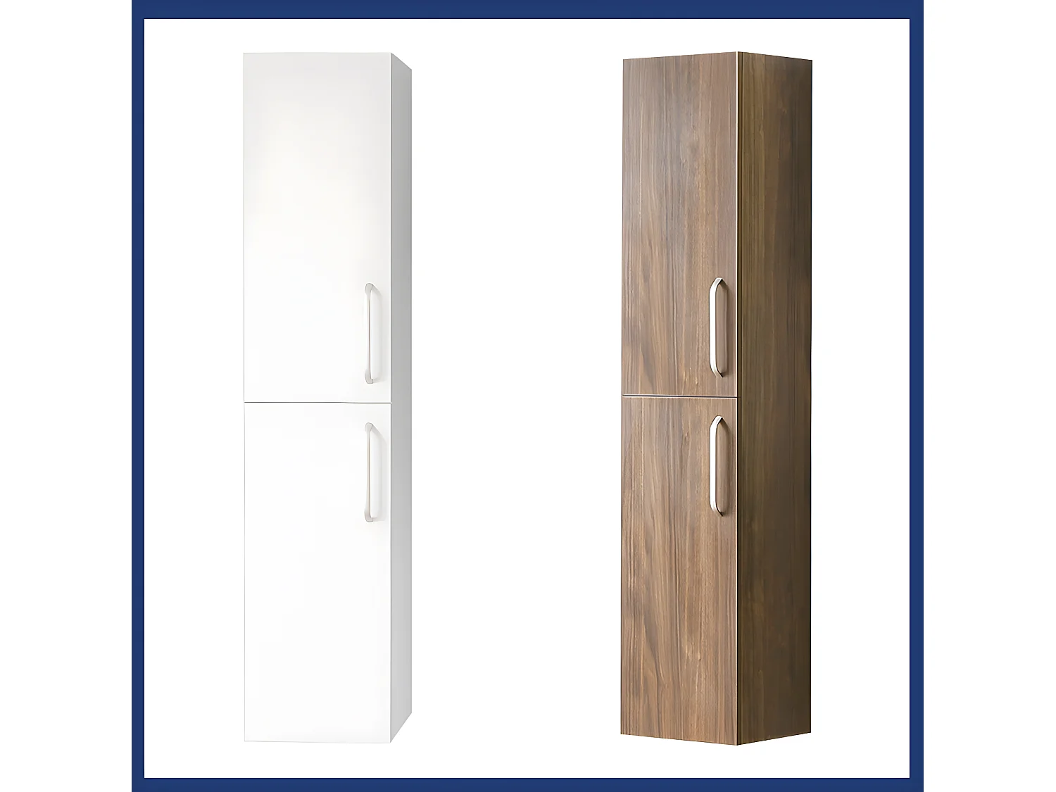 Meuble colonne de salle de bain Commode de rangement polyvalente 30*26.8*142cm Chêne Aica