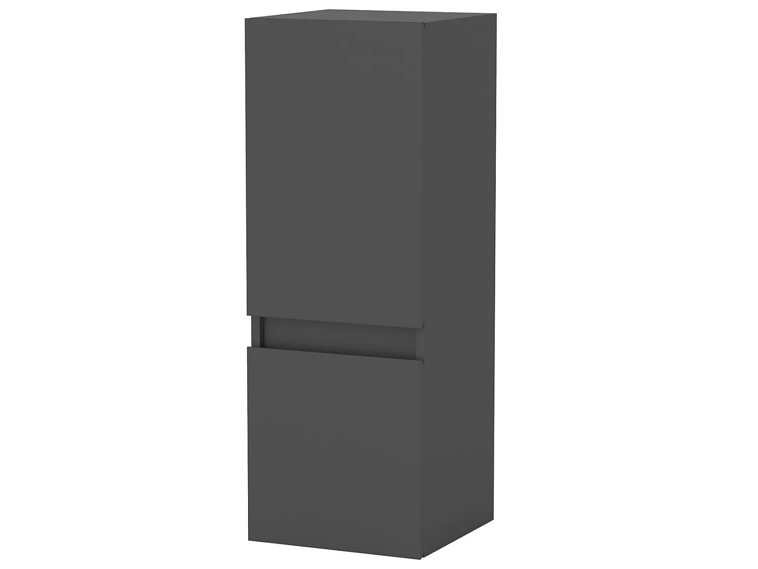 Meuble salle de bain anthracite meuble colonne salle de bain à suspendre 30x30x83(L*W*H)cm