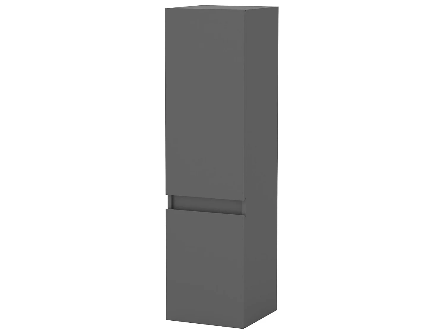 Meuble salle de bain anthracite meuble colonne salle de bain à suspendre 30x30x110(L*W*H)cm