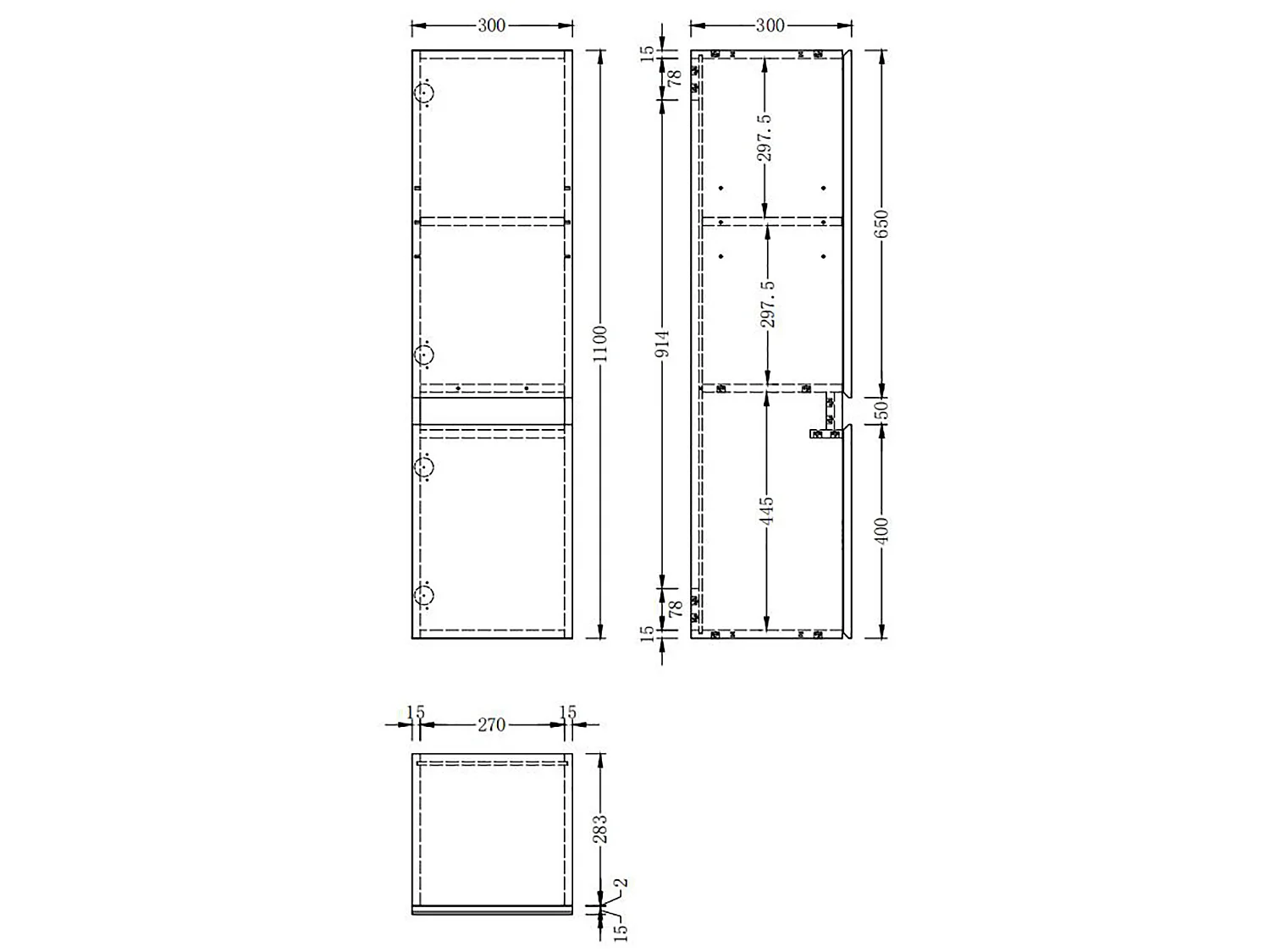 Meuble salle de bain naturel meuble colonne salle de bain à suspendre 30x30x110(L*W*H)cm