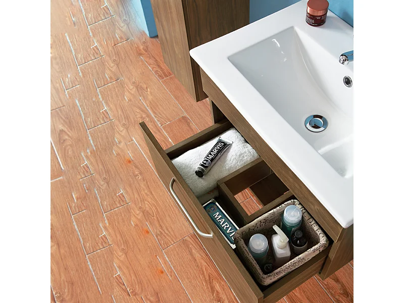 Ensemble meuble et vasque, meuble salle de bain 58x38x41cm Aica