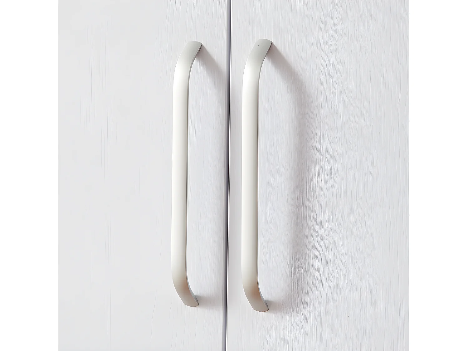 Meuble salle de bain 58x38x82.4cm 2 portes Meuble vasque sur pied couleur blanc Aica