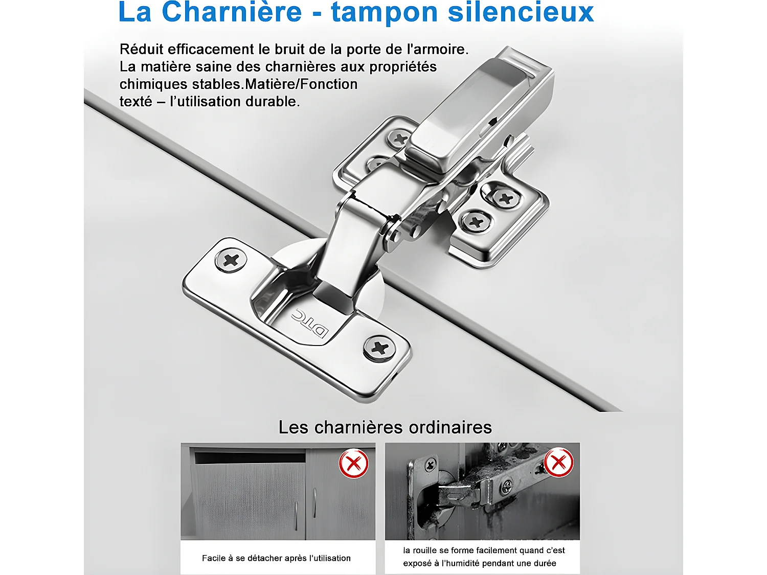 60cm Meuble salle de bain naturel 2 portes avec une vasque à suspendre pour Aica