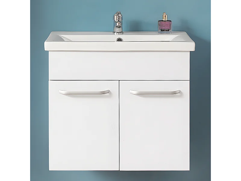 Meuble de salle de bain 58x38x50cm Ensemble meuble salle de bain et vasque Aica