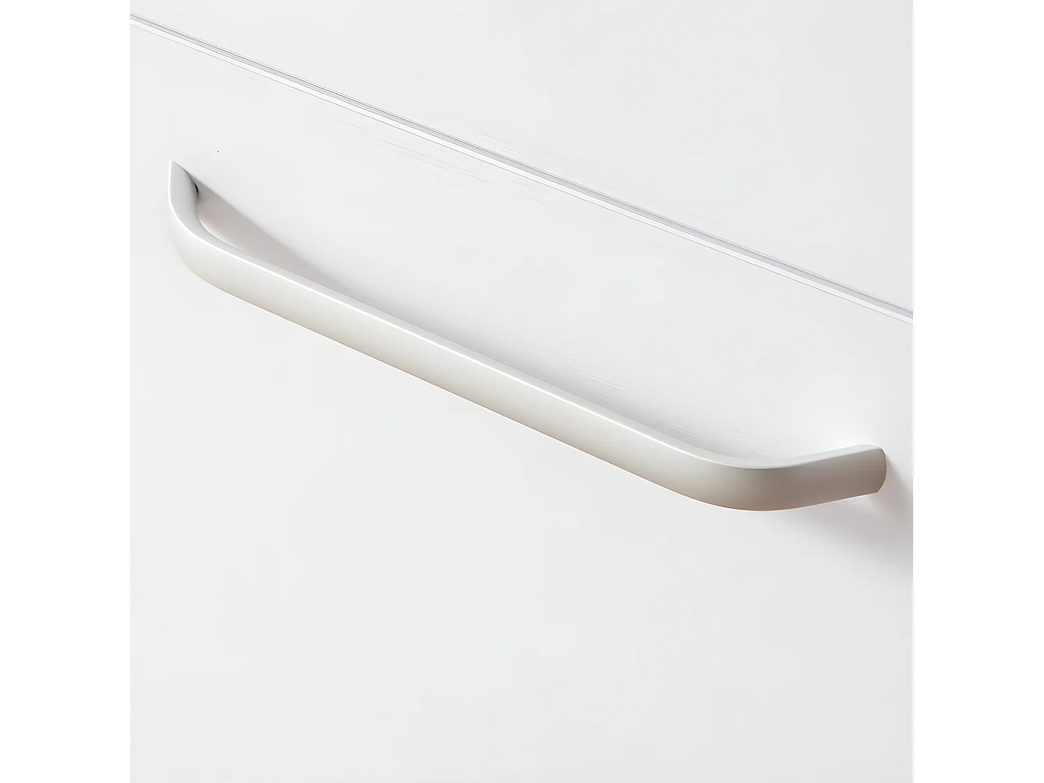 Meuble sous vasque meuble lave-mains à suspendre avec lavabo en céramique blanc 60cm Aica