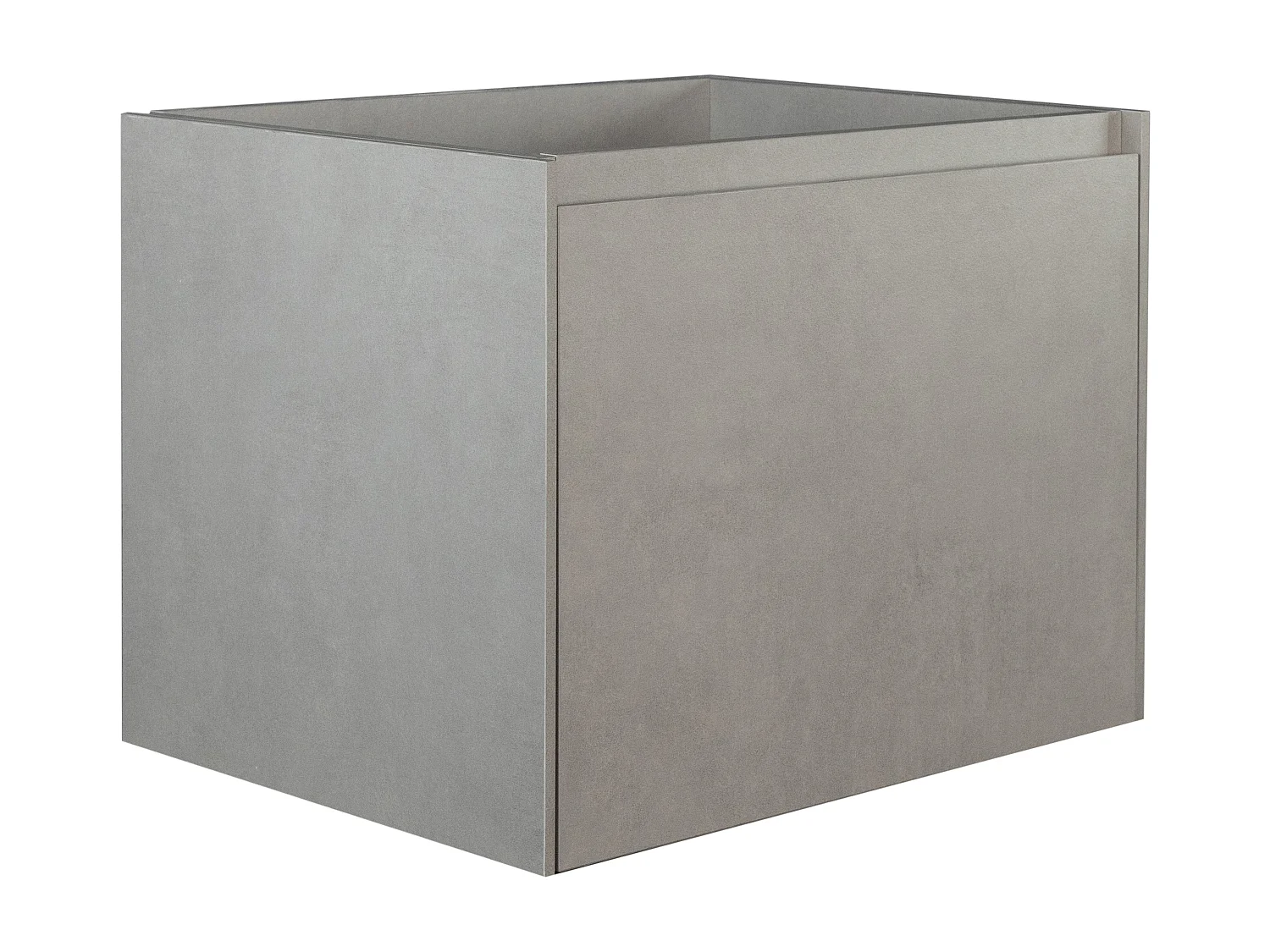 Waschbeckenunterschrank hängend - 60 cm - Betongrau - SOSTHENE