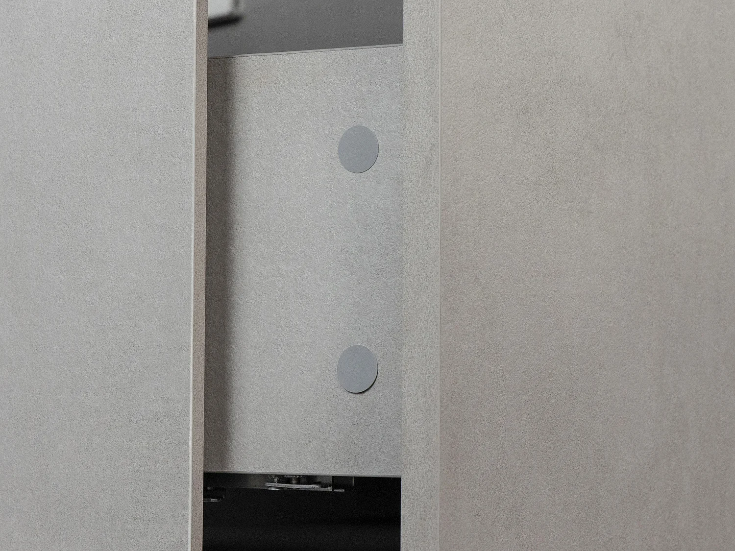 Waschbeckenunterschrank hängend - 60 cm - Betongrau - SOSTHENE